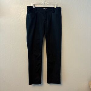 J. Jill denim smooth fit straight leg dark wash black high rise jeans size 16
